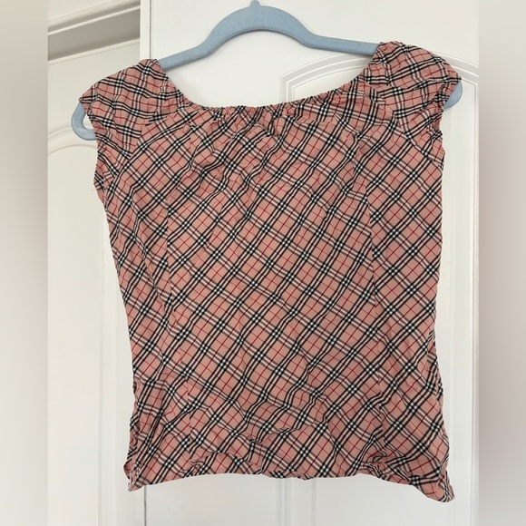 VTG Burberry Milkmaid Peasant Top - Picture 3 of 4